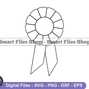 Award Ribbon Outline Svg, Award Ribbon Svg, Prize Svg, Winner Svg, Contest Svg, Ribbon Dxf, Ribbon Png, Ribbon Clipart, Ribbon Files, Eps