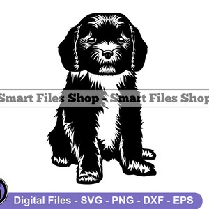 Sitting Cavapoo SVG, Cavoodle Svg, Dog Svg, Cavapoo Dxf, Cavapoo Png, Cavapoo Clipart, Cavapoo Files, Cavapoo Eps