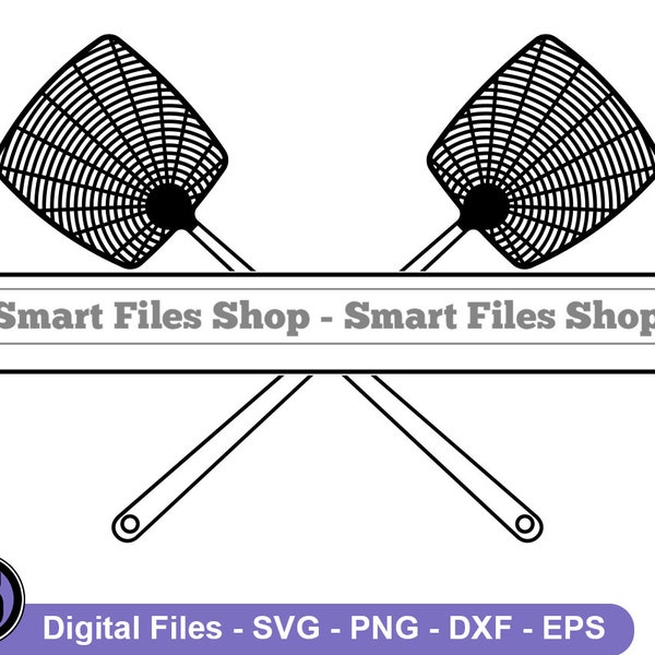 Fly Swatter Split Monogram SVG, Fly Swatter Svg, Fly Swatter Logo Svg, Fly Swatter Dxf, Fly Swatter Png, Fly Swatter Clipart, Files, Eps