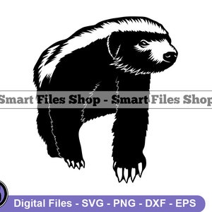 Honey Badger SVG, Forest Creatures SVG, Honey Badger Dxf, Honey Badger Png, Honey Badger Clipart, Honey Badger Files, Honey Badger Eps