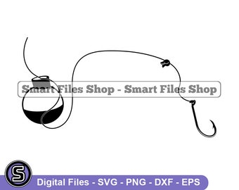 Fishing Hook Svg, Sinker Svg, Bobber Svg, Fishing Svg, Fishing Dxf, Fishing Png, Fishing Clipart, Fishing Files, Eps