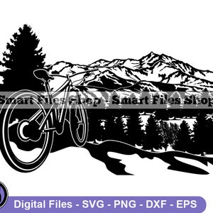 Mountain Bike #4 Svg, Mountain Bike Svg, Bike Svg, Biking Svg, Mountain Bike Dxf, Mountain Bike Png, Mountain Bike Clipart, Files, Eps
