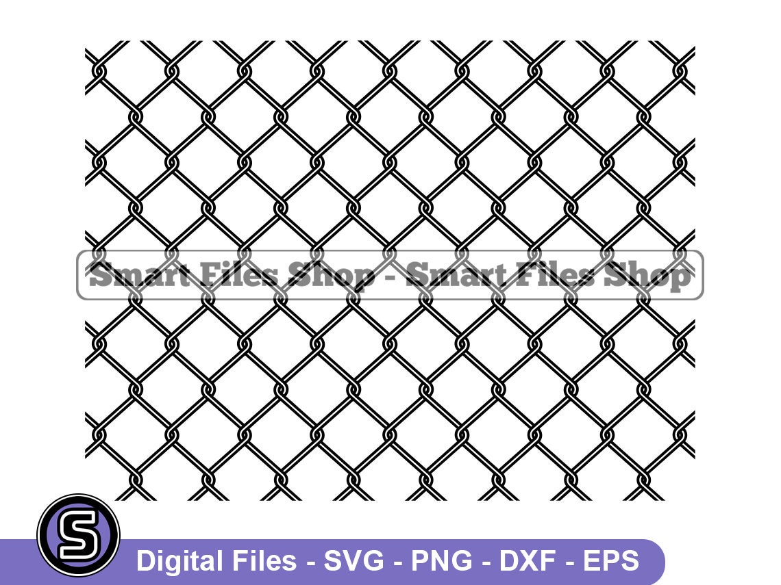 Chain Link Fence Stencil - Etsy