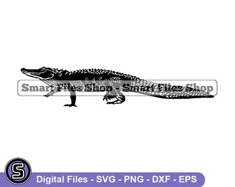 Alligator #4 Svg, Alligator Svg, Alligator Dxf, Alligator Png, Alligator Clipart, Alligator Dateien, Eps