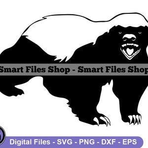 Honey Badger #8 SVG, Honey Badger Svg, Forest Creatures Svg, Honey Badger Dxf, Honey Badger Png, Honey Badger Clipart, Files, Eps