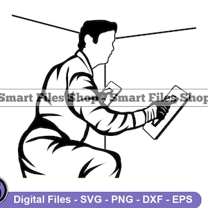Stucco Worker SVG, Stucco SVG, Contractor Svg, Builder Svg, Stucco Dxf, Stucco Png, Stucco Clipart, Stucco Files, Eps