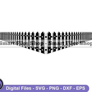 Fence Corner Svg, Fence Svg, Farm Fence Svg, Houce Fence Svg, Fence Dxf, Fence Png, Fence Clipart, Fence Files, Fence Eps