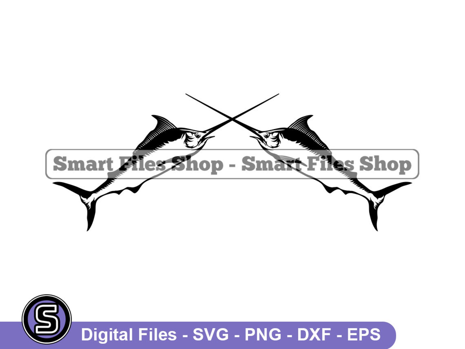 Swordfish Logo Svg Swordfish Svg Fish Svg Fishing Svg Etsy