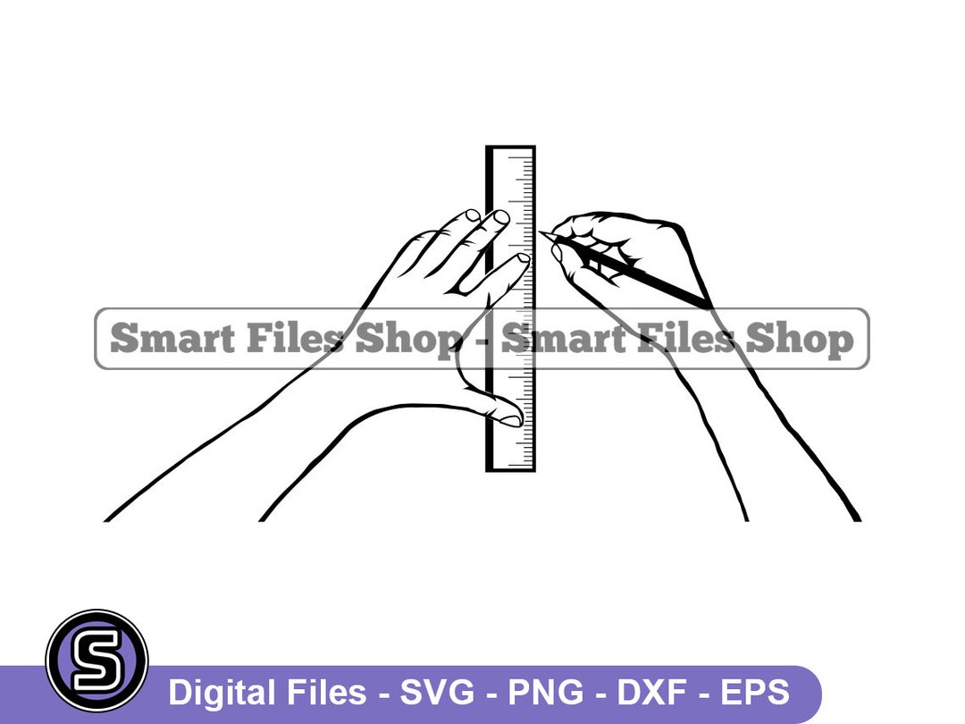 Drawing With Ruler Svg, Math Svg, School Svg, Sketching Svg, Ruler Dxf