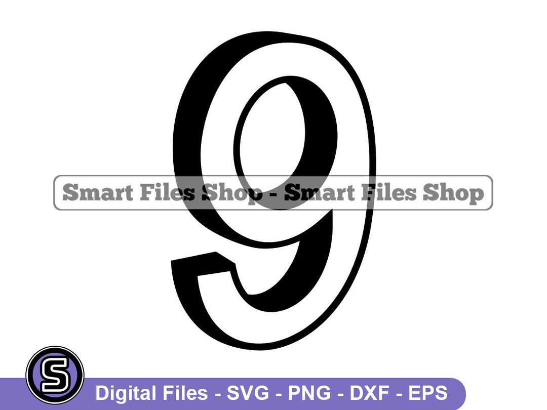 Number 9 in 3D Svg Number 9 Svg 3D Svg Age Svg Birthday - Etsy