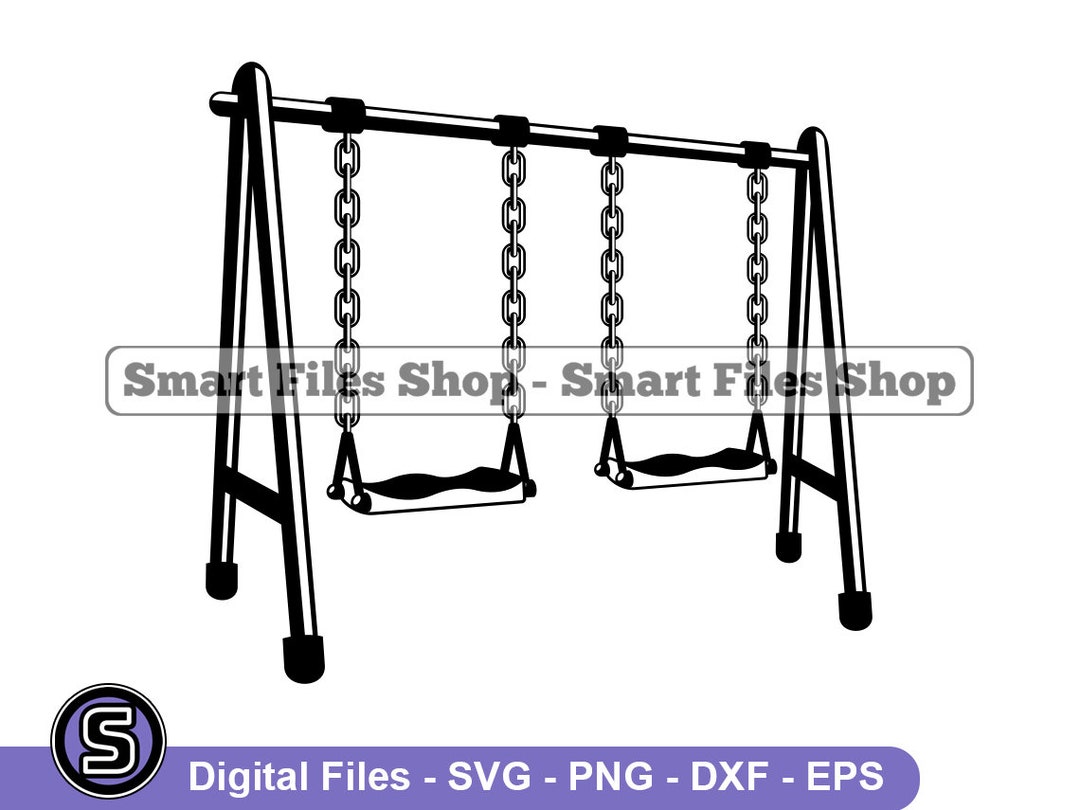 Playground Swings Svg, Children Svg, Playground Svg, Playground Swings