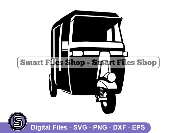 Auto Rickshaw Svg Rickshaw Svg Trasportation Svg Taxi Svg - Etsy