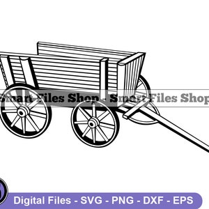 ワゴン SVG、牛車 SVG、ワゴン デザイン SVG、ワゴン DXF、ワゴン PNG、ワゴン クリップアート、ワゴン ファイル、EPS