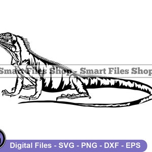 Iguana #3 Svg, Iguana Svg, Lizard Svg, Iguana Dxf, Iguana Png, Iguana Clipart, Iguana Files, Iguana Eps