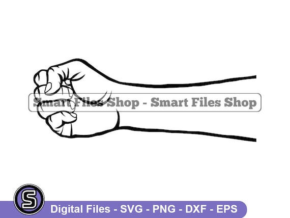 Puño svg mano svg punzón svg brazo svg puño dxf puño png - Etsy México