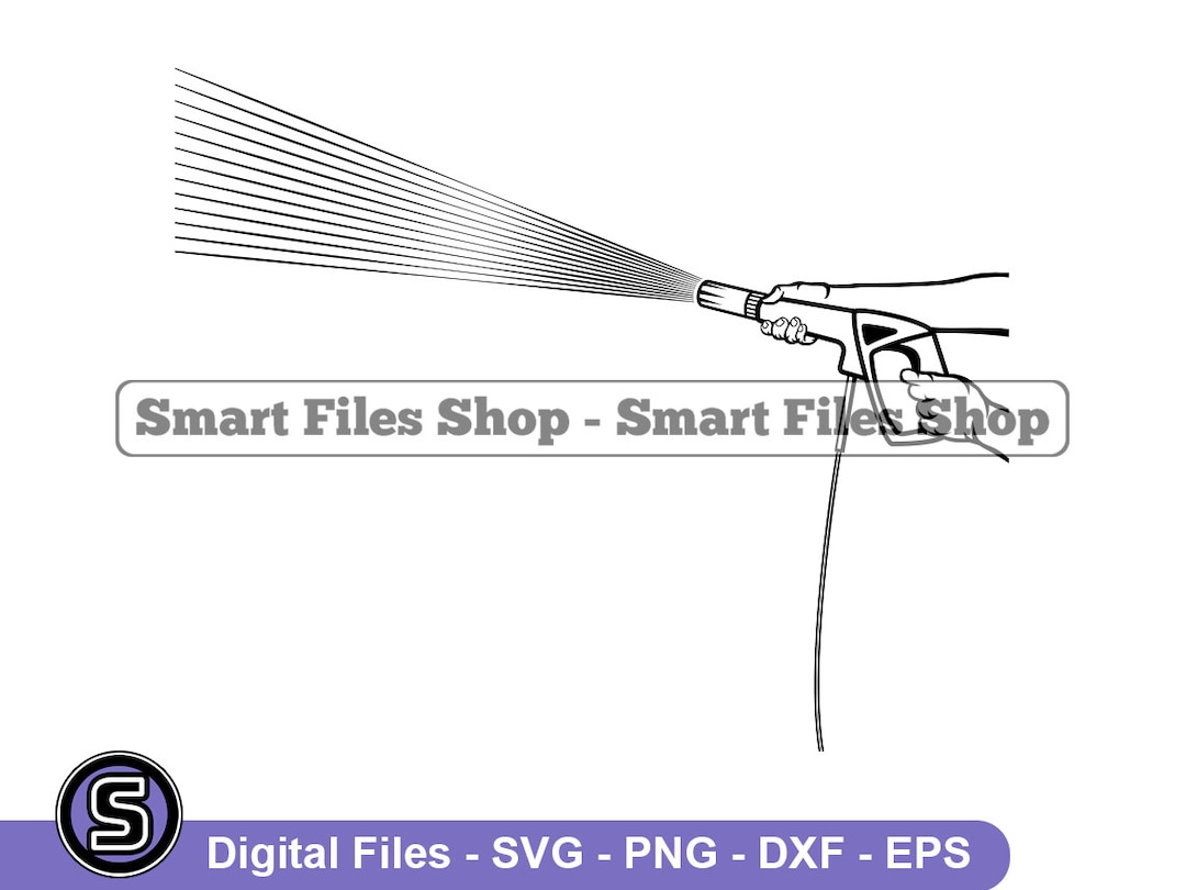 High Pressure Water Jet Svg, Water Jet Svg, Water Jet Dxf, Water Jet
