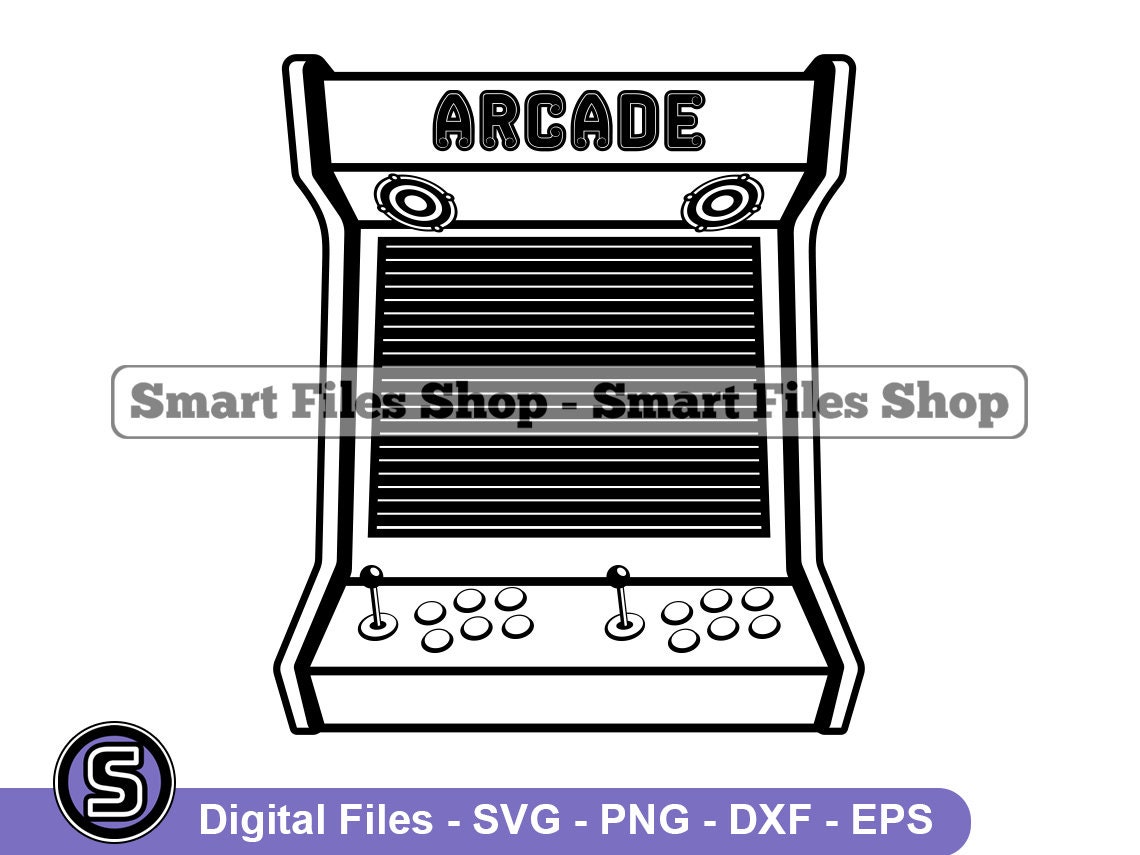 Arcade SVG, Retro Games Svg, Arcade Dxf, Arcade Png, Arcade Clipart ...