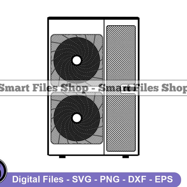 Air Conditioner Outdoor Unit Svg, HVAC Svg, Air Conditioner Svg, HVAc Dxf, HVAc Png, HVAc Clipart, HVAc Files, HVAc Eps