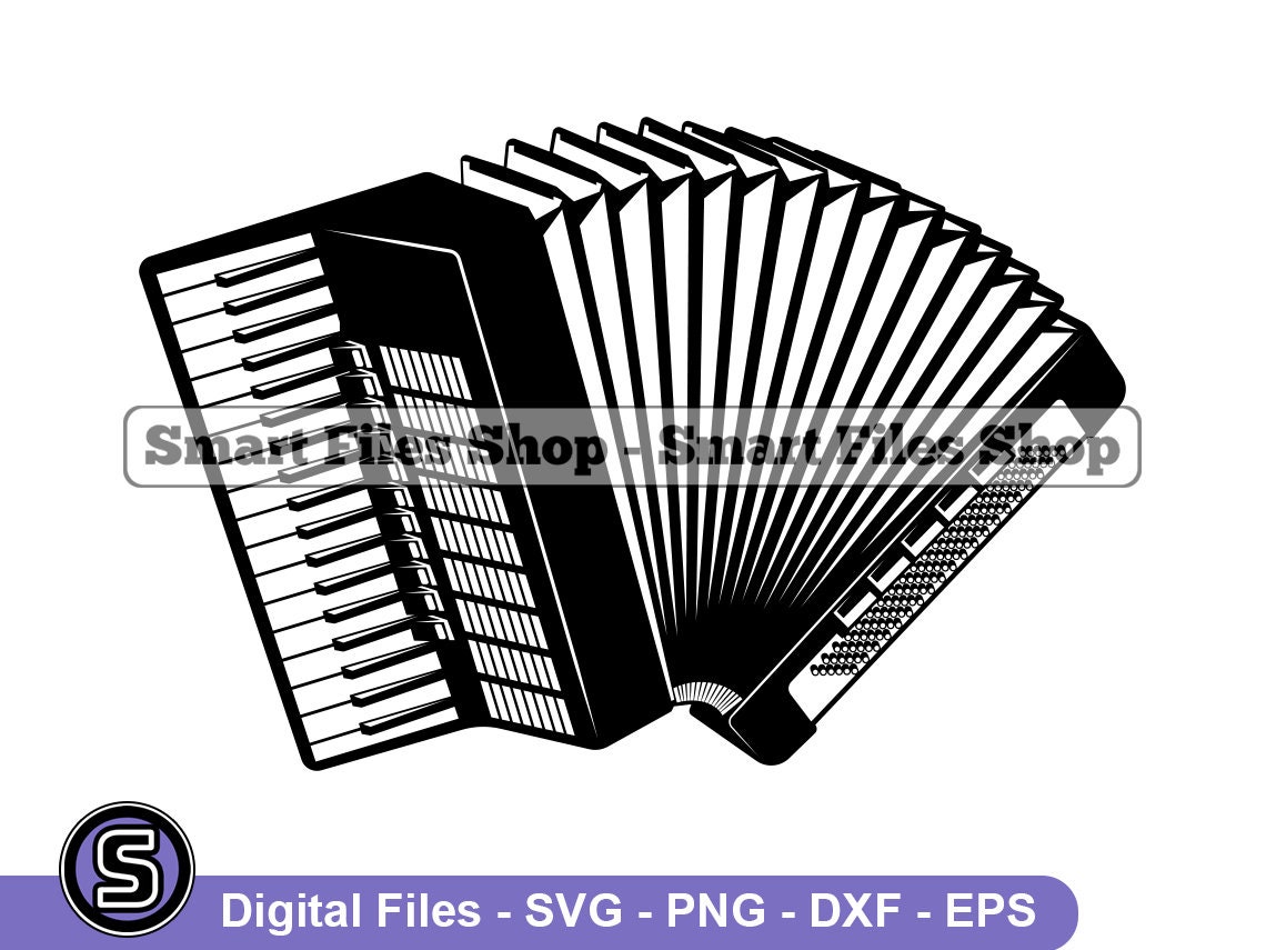 Accordion Svg Accordion Dxf Accordion Png Accordion Etsy