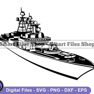 Battle Ship Svg, Ship Svg, Navy Svg, Miitary Svg, Battle Ship Dxf, Battle Ship Png, Battle Ship Clipart, Battle Ship Files, Eps