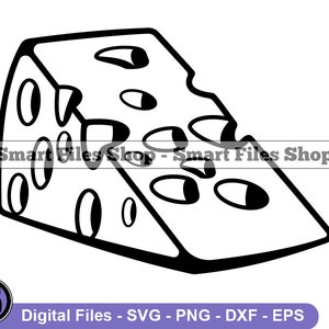 Cheese Piece Svg, Cheese Svg, Cheese Dxf, Cheese Png, Cheese Clipart, Cheese Files, Eps