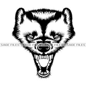 Wolverine Mascot SVG, Wolverine Face SVG, Wolverine Head Svg, Wolverine Dxf, Wolverine Png, Wolverine Clipart, Wolverine Files, Eps