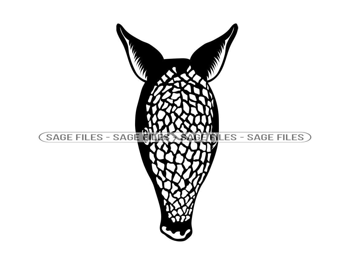 Armadillo Mascot 2 SVG Armadillo Face SVG Armadillo Head - Etsy