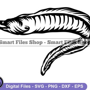 Eel SVG, Nautical Svg, Ocean Creatures Svg, Eel Dxf, Eel Png, Eel Clipart, Eel Files, Eps