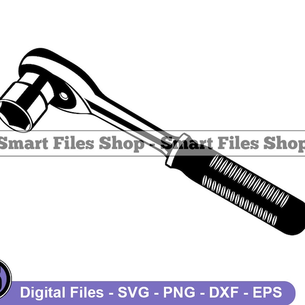 Ratchet Spanner Svg, Mechanic Svg, Tools Svg, Ratchet Spanner Dxf, Ratchet Spanner Png, Ratchet Spanner Clipart, Ratchet Spanner Files