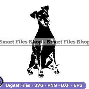 Sitting Manchester Terrier SVG, Manchester Terrier Svg, Dog Svg, Manchester Terrier Dxf, Manchester Terrier Png, Clipart, Files, Eps