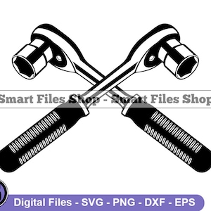 Spärrnyckel-logotyp Svg, spärrnyckel Svg, mekaniker Svg, verktyg Svg, spärrnyckel Dxf, spärrnyckel Png, clipart, filer, eps