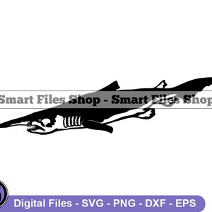 Goblin Shark #2 SVG, Goblin Shark SVG, Shark Svg, Shark Dxf, Shark Png, Shark Clipart, Shark Files, Shark Eps
