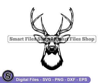 Deer Hunting Mascot Svg, Deer Hunting Svg, Deer Svg, Hunting Svg, Deer Dxf, Deer Png, Deer Clipart, Deer Files, Deer Eps