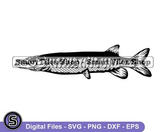 Tiger Musky SVG, Fishing Svg, Fish Svg, Fishing Clipart, Fishing Files ...
