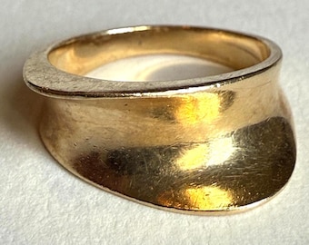Vintage Solid 14K Sculptural Ring, 4.0grams, Size 5