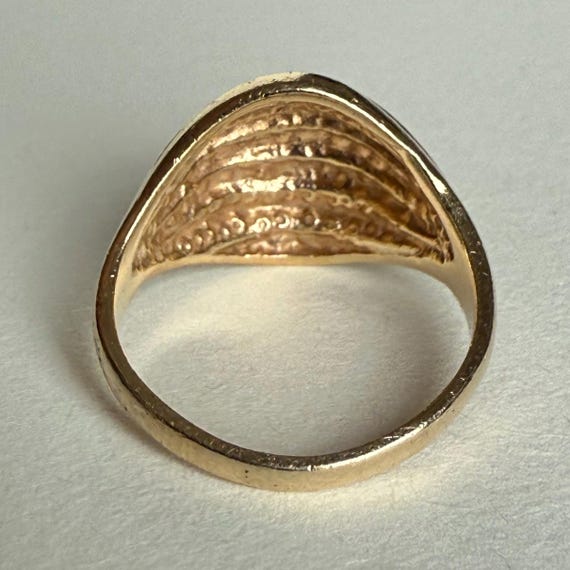 Solid 14K Solid Ribbed Wavy Gold Ring, 4.66grams,… - image 5