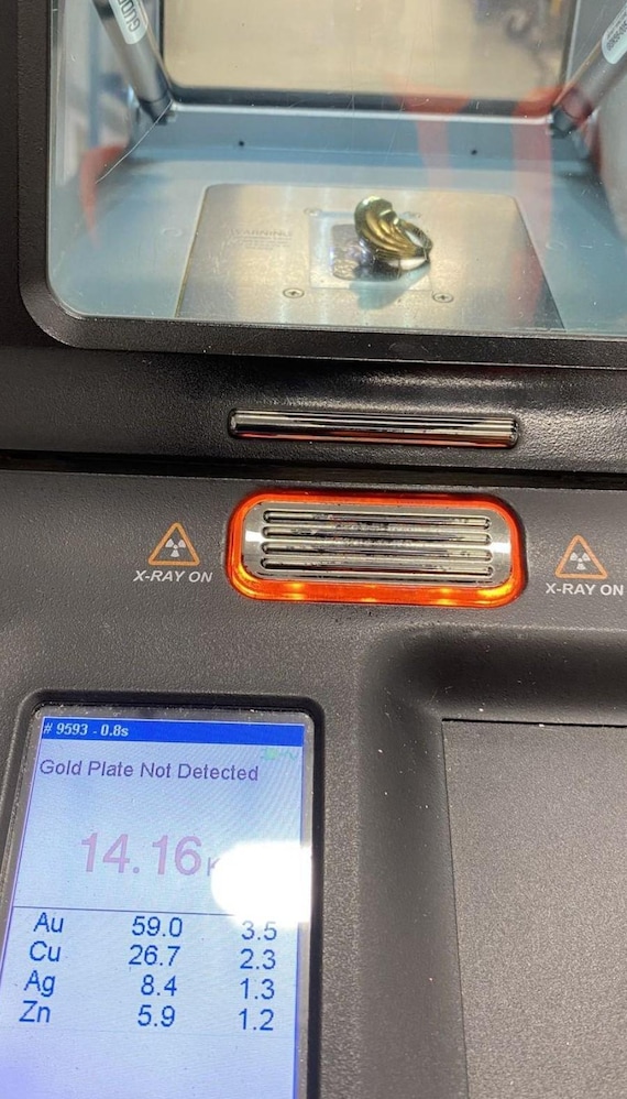 Vintage Solid 14K Shell Design Ring, 8.9grams, Si… - image 10