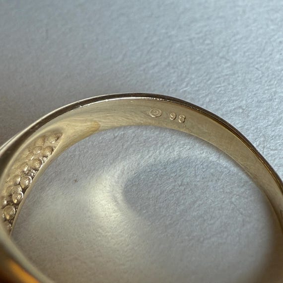 Solid 14K Solid Ribbed Wavy Gold Ring, 4.18grams,… - image 8