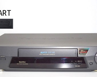 Videograbador VHS de Panasonic, antracita, con mando a distancia, totalmente funcional