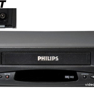 Magnétoscope Philips VR810 VHS PAL/SECAM - Avec Télécommande Et Câble Péritel - Fonctionnel