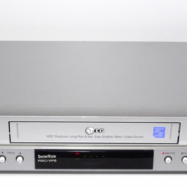 originaler VHS Videorecorder LG HiFi 6 Kopf mit Ersatz-Fernbedienung + TV Menü + 2xSCART Anschluss / refurbished voll funktionsfähig