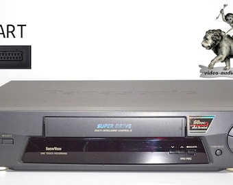 VHS Videorecorder von Panasonic, anthrazit, mit Fernbedienung, voll funktionsfähig