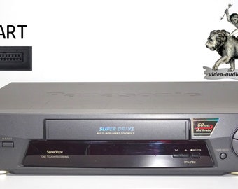 VHS Videorecorder von Panasonic, anthrazit, mit Fernbedienung, voll funktionsfähig