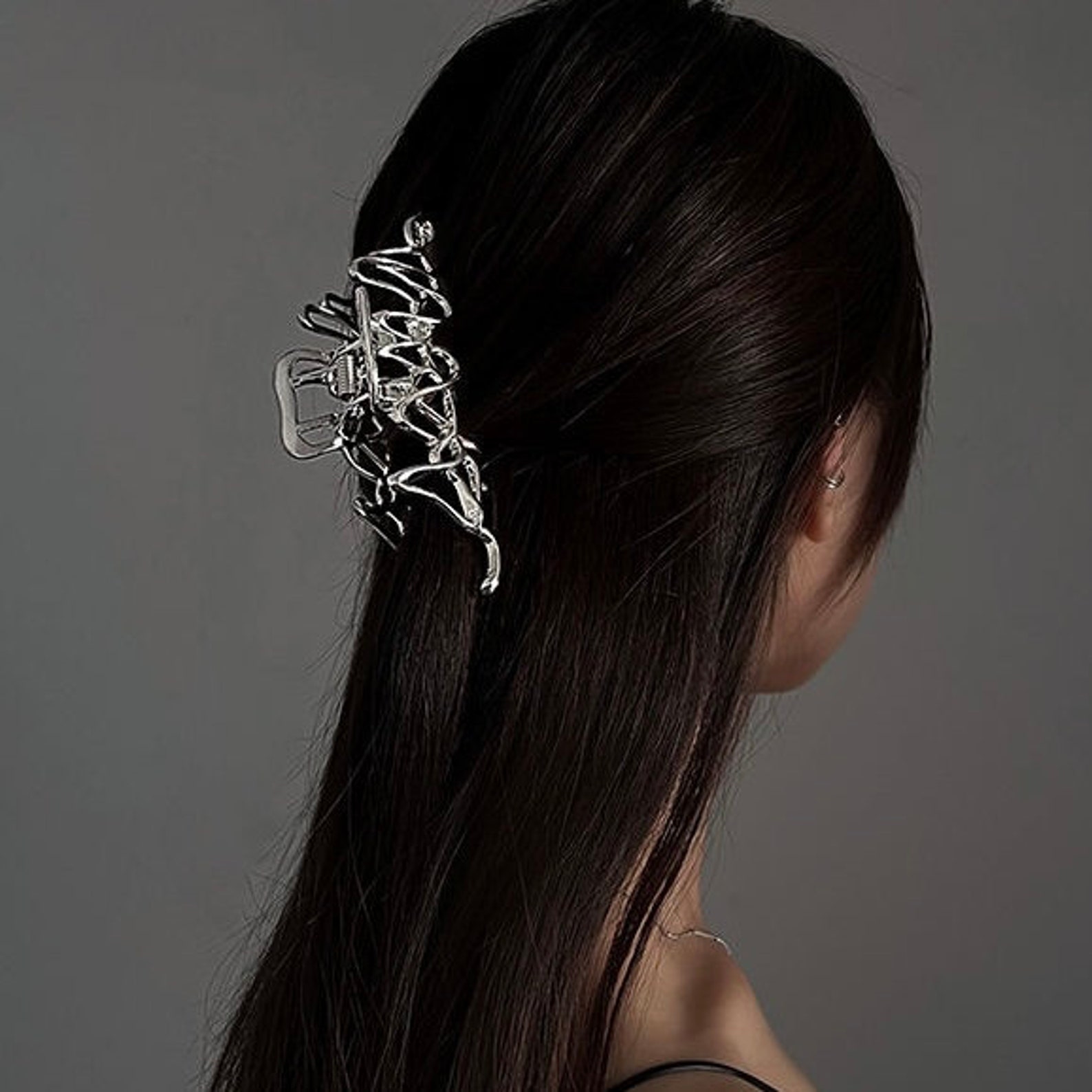 Extra Large Metal Hair Claw Clip/irregular Shape Hair Claw Etsy