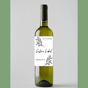 Custom Wine Label Template, Wine Label Template, Wedding Wine Label, Custom Wine labels, wine labels wedding