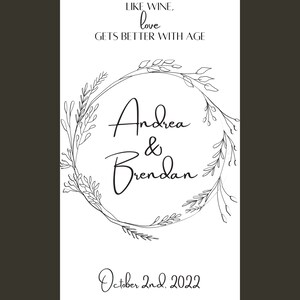 Custom Wine Label Wedding Printable, Wine Labels Wedding, Wine Label Template, Wedding Wine Labels, Custom Wine Labels, Wine Label Template