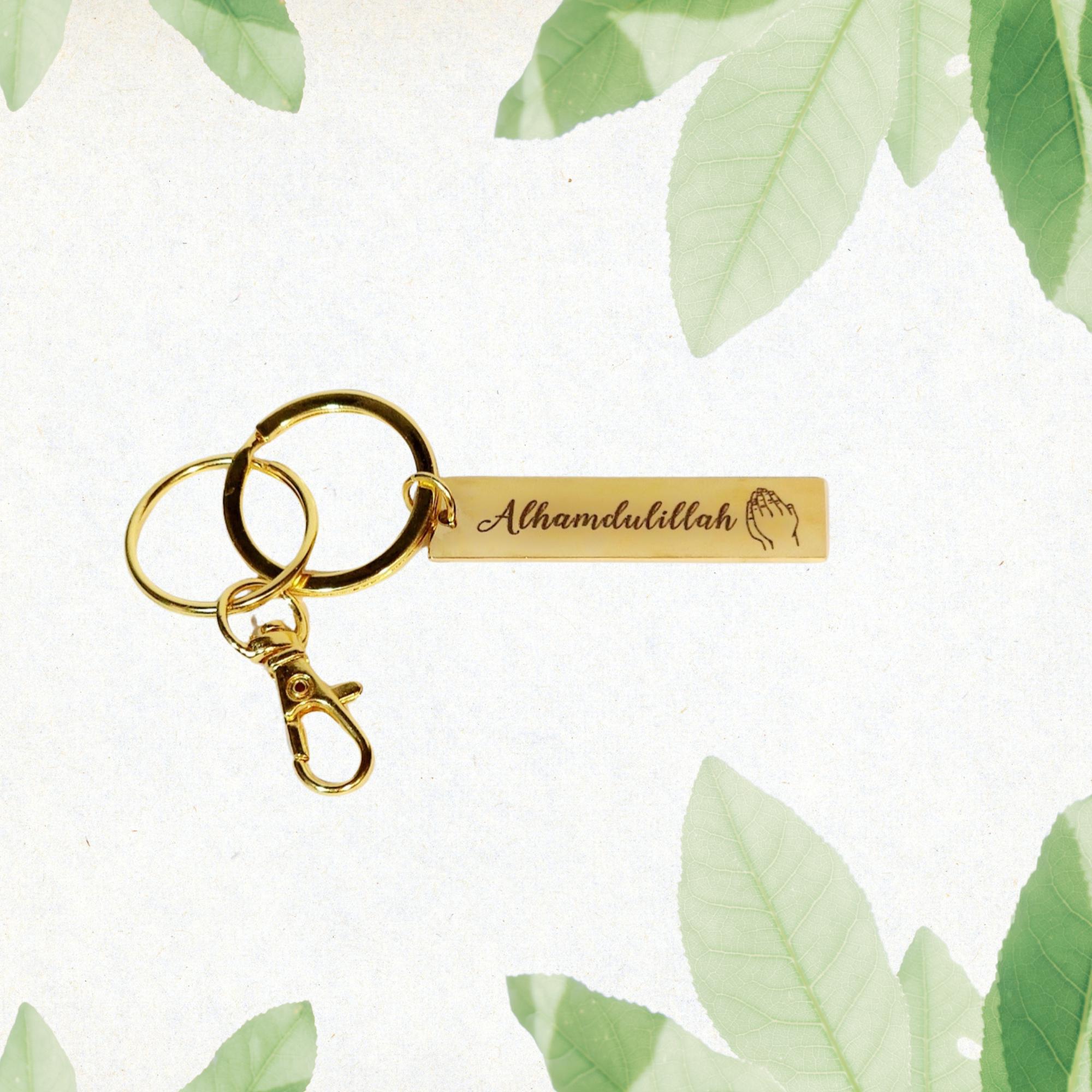 Islamic Engraved Keychain-eid Gifts-modern Keyrings - Etsy
