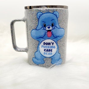 Swear Bears Glitter 10oz Stainless Steel  Mug Tumblers