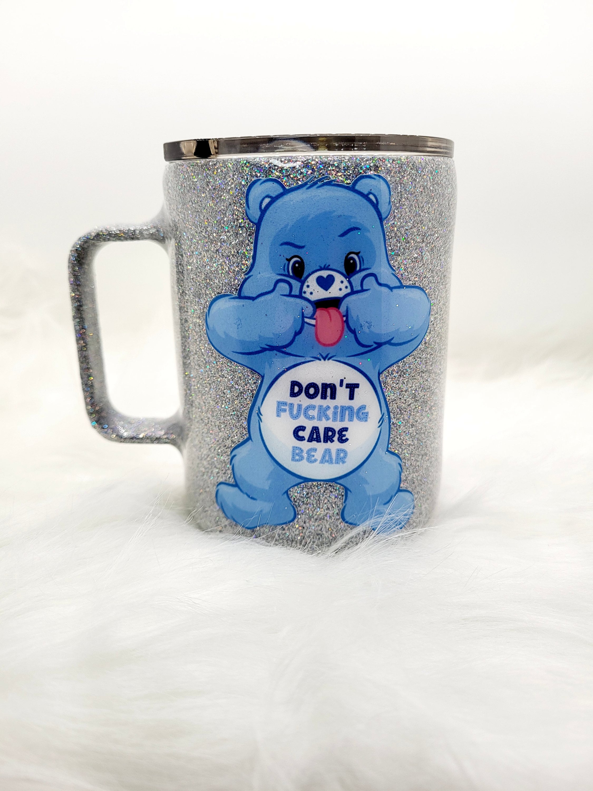 Swear Bears Glitter 10oz Stainless Steel  Mug Tumblers