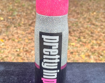 Pretty in Pink Lipstick Bullet 17oz Stainless Steel Tumbler / Thermos